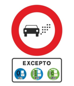 ¿Qué etiqueta ambiental debe tener mi vehiculo para acceder a las Zonas de Bajas Emisiones (ZBE) en España?